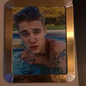 Justin Bieber signed photo